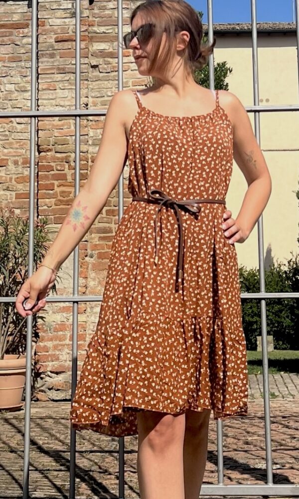 ABITO LEILA BRONZE 100% VISCOSA